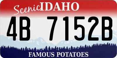 ID license plate 4B7152B