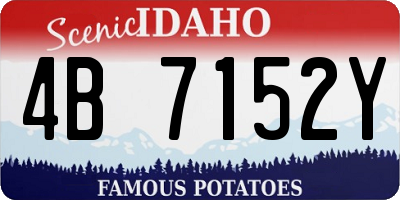 ID license plate 4B7152Y