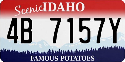 ID license plate 4B7157Y