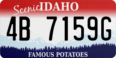 ID license plate 4B7159G