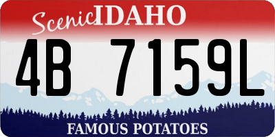 ID license plate 4B7159L