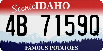 ID license plate 4B7159Q