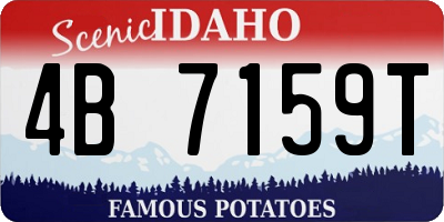 ID license plate 4B7159T