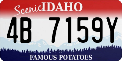 ID license plate 4B7159Y