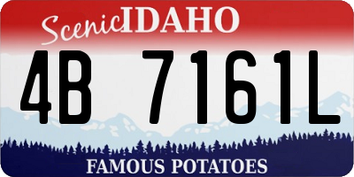 ID license plate 4B7161L
