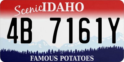 ID license plate 4B7161Y