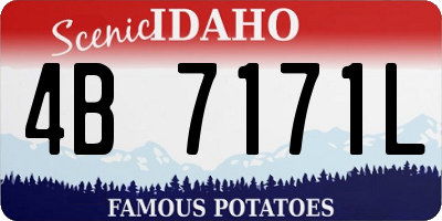 ID license plate 4B7171L