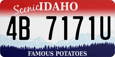ID license plate 4B7171U