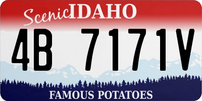 ID license plate 4B7171V
