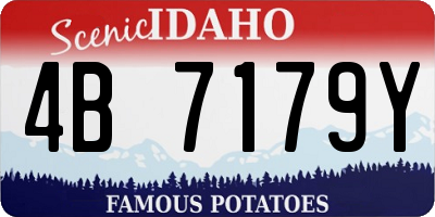 ID license plate 4B7179Y