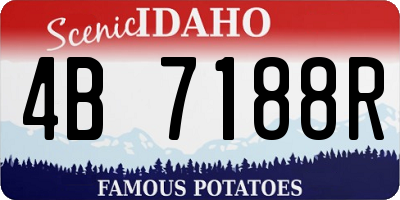 ID license plate 4B7188R