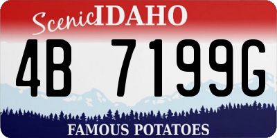 ID license plate 4B7199G