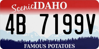 ID license plate 4B7199V