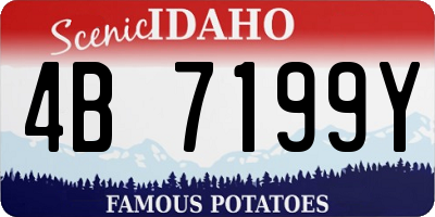 ID license plate 4B7199Y