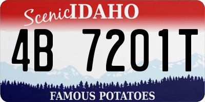 ID license plate 4B7201T