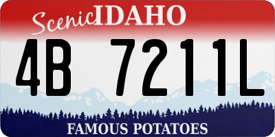 ID license plate 4B7211L