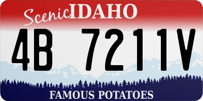 ID license plate 4B7211V