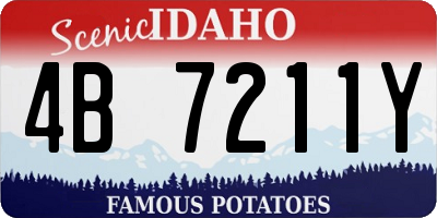 ID license plate 4B7211Y