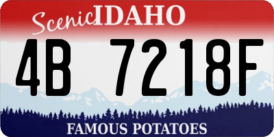 ID license plate 4B7218F