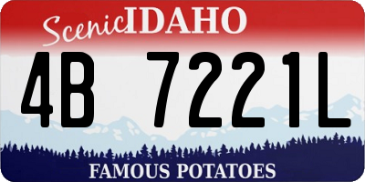 ID license plate 4B7221L