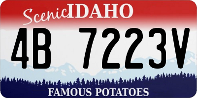ID license plate 4B7223V