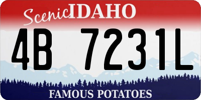 ID license plate 4B7231L