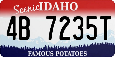 ID license plate 4B7235T