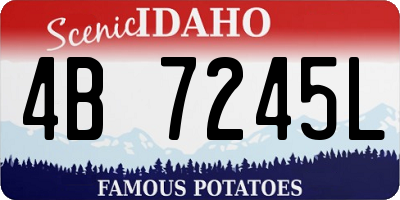 ID license plate 4B7245L