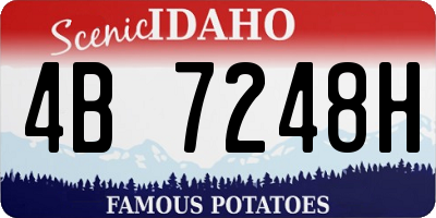 ID license plate 4B7248H