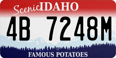 ID license plate 4B7248M