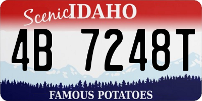 ID license plate 4B7248T