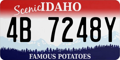 ID license plate 4B7248Y