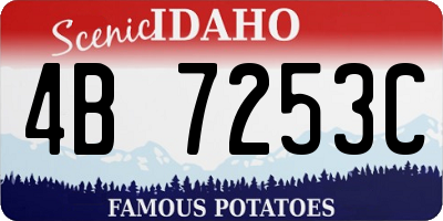 ID license plate 4B7253C