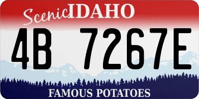 ID license plate 4B7267E