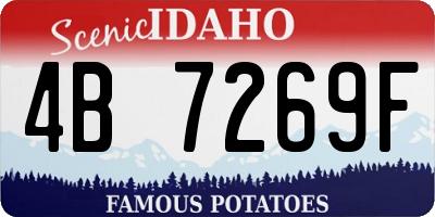 ID license plate 4B7269F
