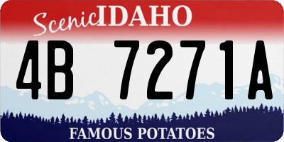 ID license plate 4B7271A
