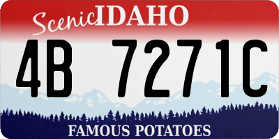 ID license plate 4B7271C