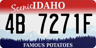 ID license plate 4B7271F
