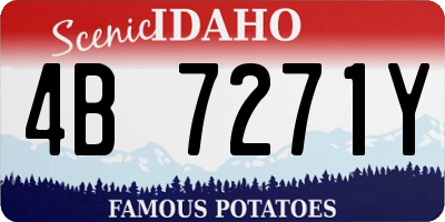 ID license plate 4B7271Y