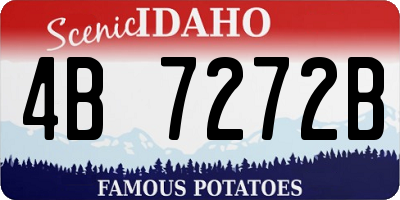 ID license plate 4B7272B
