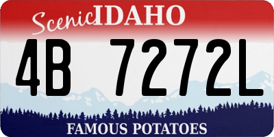 ID license plate 4B7272L