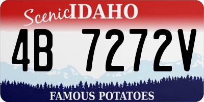 ID license plate 4B7272V