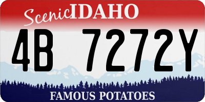 ID license plate 4B7272Y