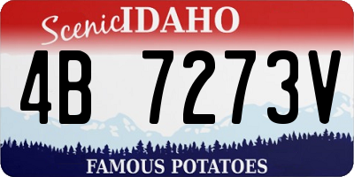 ID license plate 4B7273V