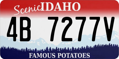 ID license plate 4B7277V
