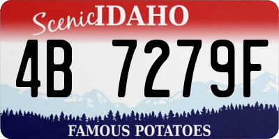 ID license plate 4B7279F