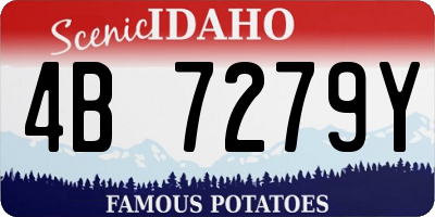 ID license plate 4B7279Y