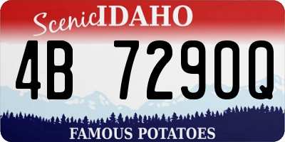 ID license plate 4B7290Q