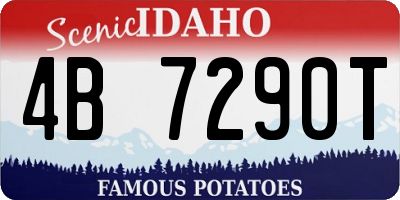 ID license plate 4B7290T
