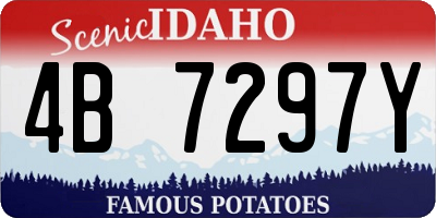 ID license plate 4B7297Y